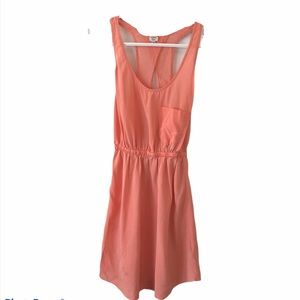 Wilfred Talula Peach Silk Summer Dress Mini XXS